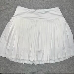 Art Class White Pleated Skater Skirt